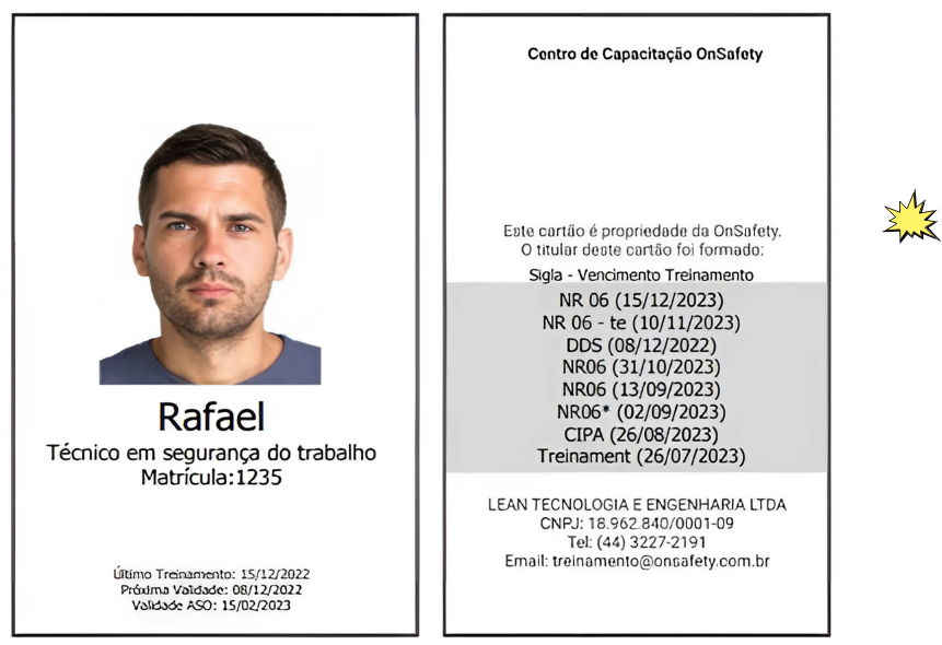 Crachá Digital de Treinamentos