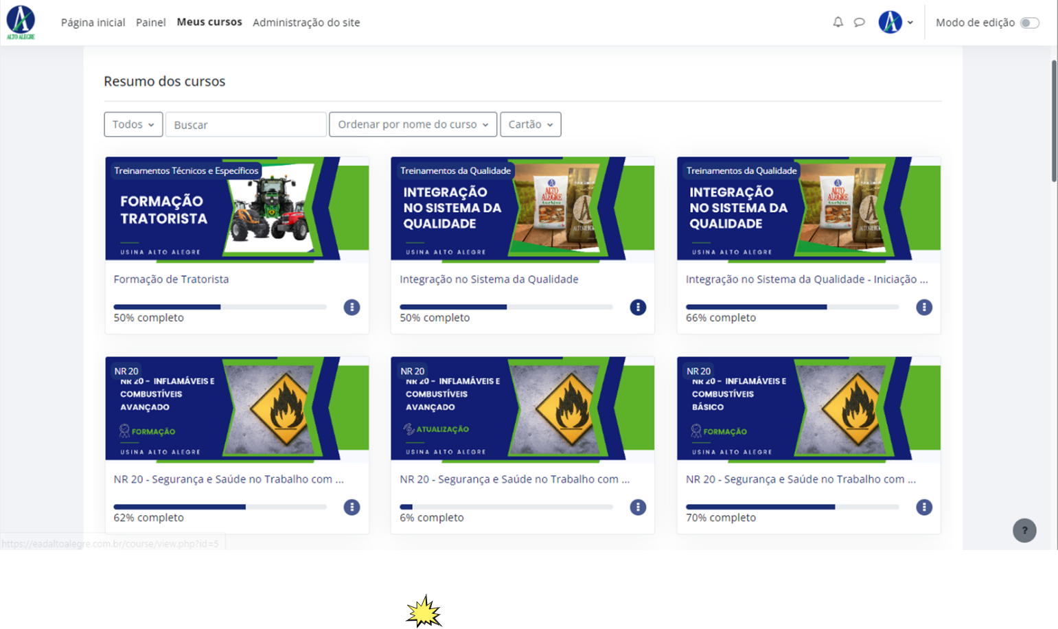 Tela 1 da Plataforma TECPORTO