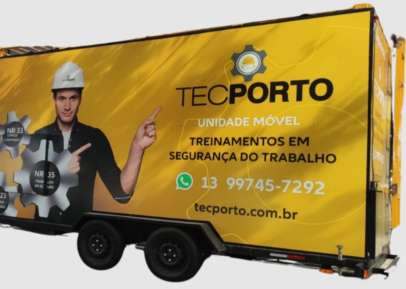 Unidade Móvel TECPORTO para treinamentos de segurança